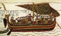 Tapijt van Bayeux: engelse boot / Bron: Onbekend, Wikimedia Commons (Publiek domein)