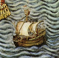 Vervoer in de Middeleeuwen: Zuid-Europese schepen | Kunst en Cultuur:  Geschiedenis